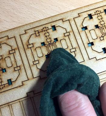 Einfaches Entfernen der Brandrückstände des Lasers