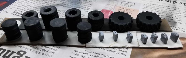 schwarze und graue Grundierung